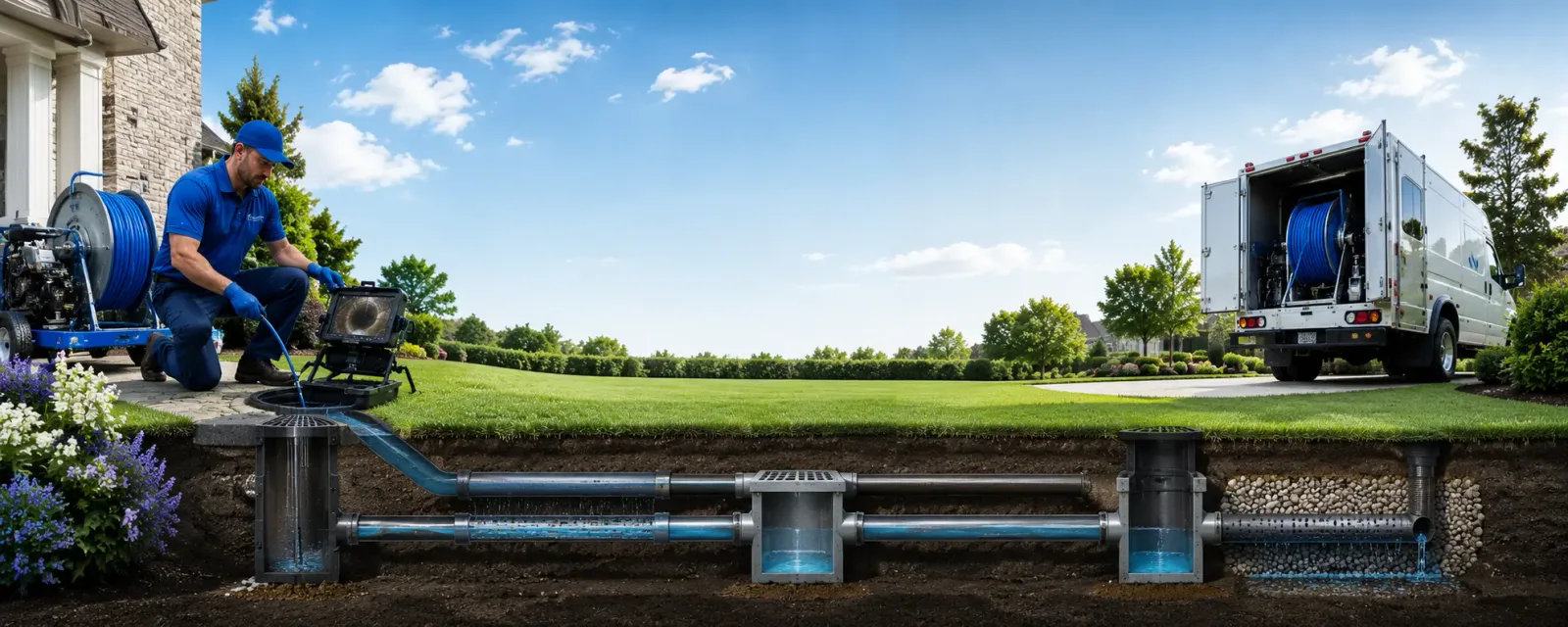 Outdoor drain cleaning information for Wing, ND